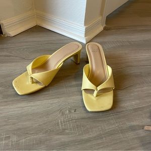 Target Pastel Yellow Heeled Sandals